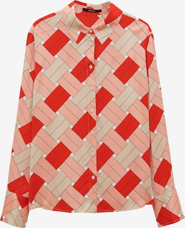 Someday Blouse 'Zologna' in Rood: voorkant