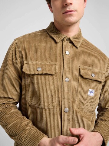 Lee Comfort fit Button Up Shirt 'Workwear Overshirt' in Brown