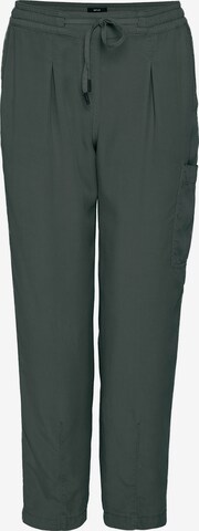 OPUS Regular Pleat-Front Pants 'Madena' in Green: front