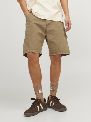 JACK & JONES Свободный крой Джинсы 'JJITony JJCarpenter' в Коричневый: спереди
