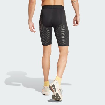 ADIDAS PERFORMANCE Skinny Workout Pants 'Adizero' in Black