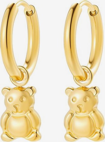 Orecchini 'Teddy Mood' di Hey Happiness in oro: frontale