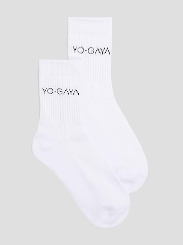 YO-GAYA Sportsokken 'Socks' in Wit: voorkant