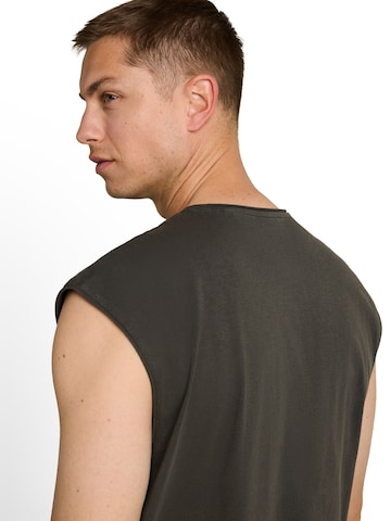 TOM TAILOR DENIM Top in Schwarz