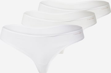 Calvin Klein Underwear Thong in White: front