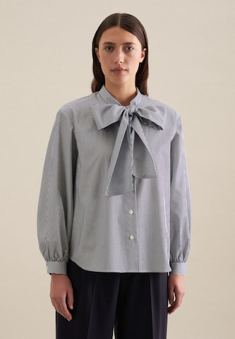 SEIDENSTICKER Blouse 'Schwarze Rose' in Blauw: voorkant