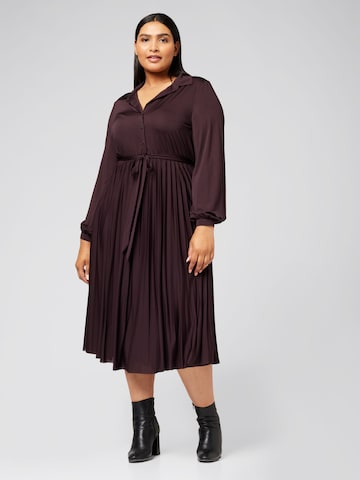 Robe-chemise 'Erika' Guido Maria Kretschmer Curvy en noir : devant