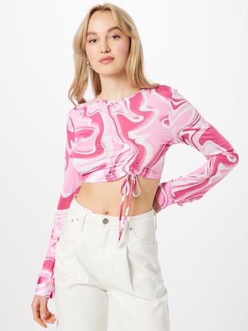 RECC - Camisa 'ZORA' em rosa: frente