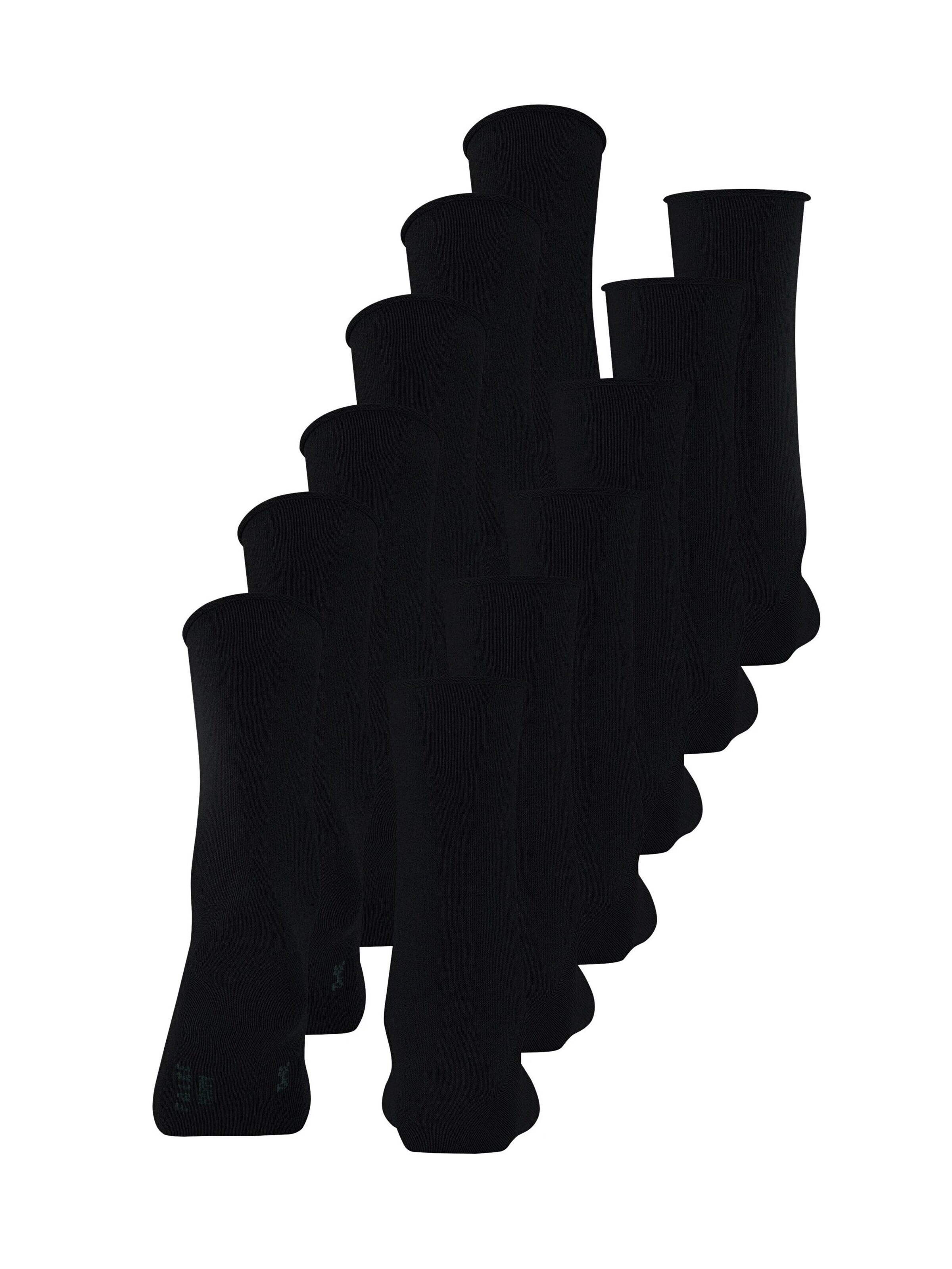 FALKE Socks 'Happy 6-Pack' in Black