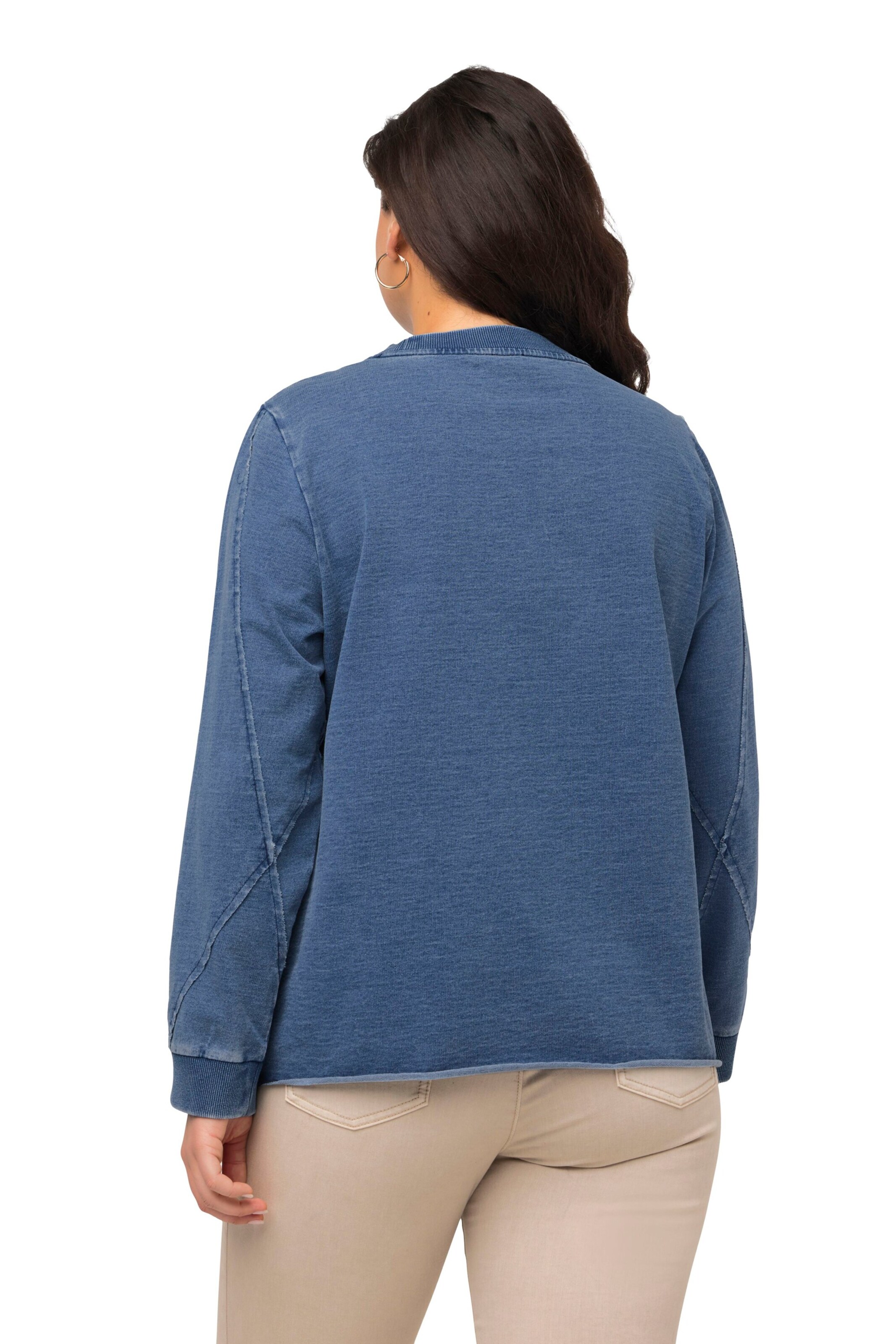 Ulla Popken Sweatshirt in Blue