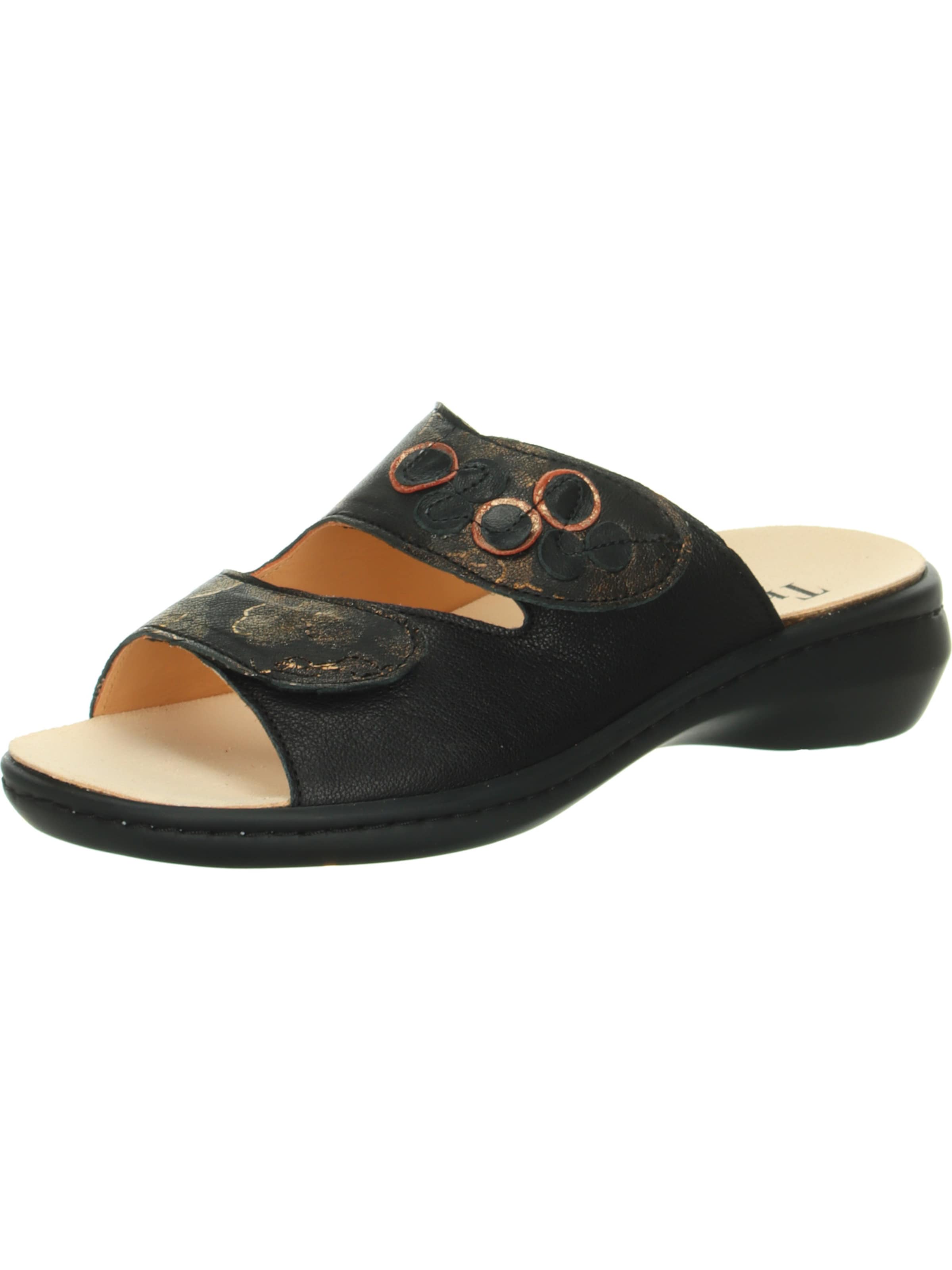 THINK! Pantolette 'Camilla' in Schwarz: Vorderseite
