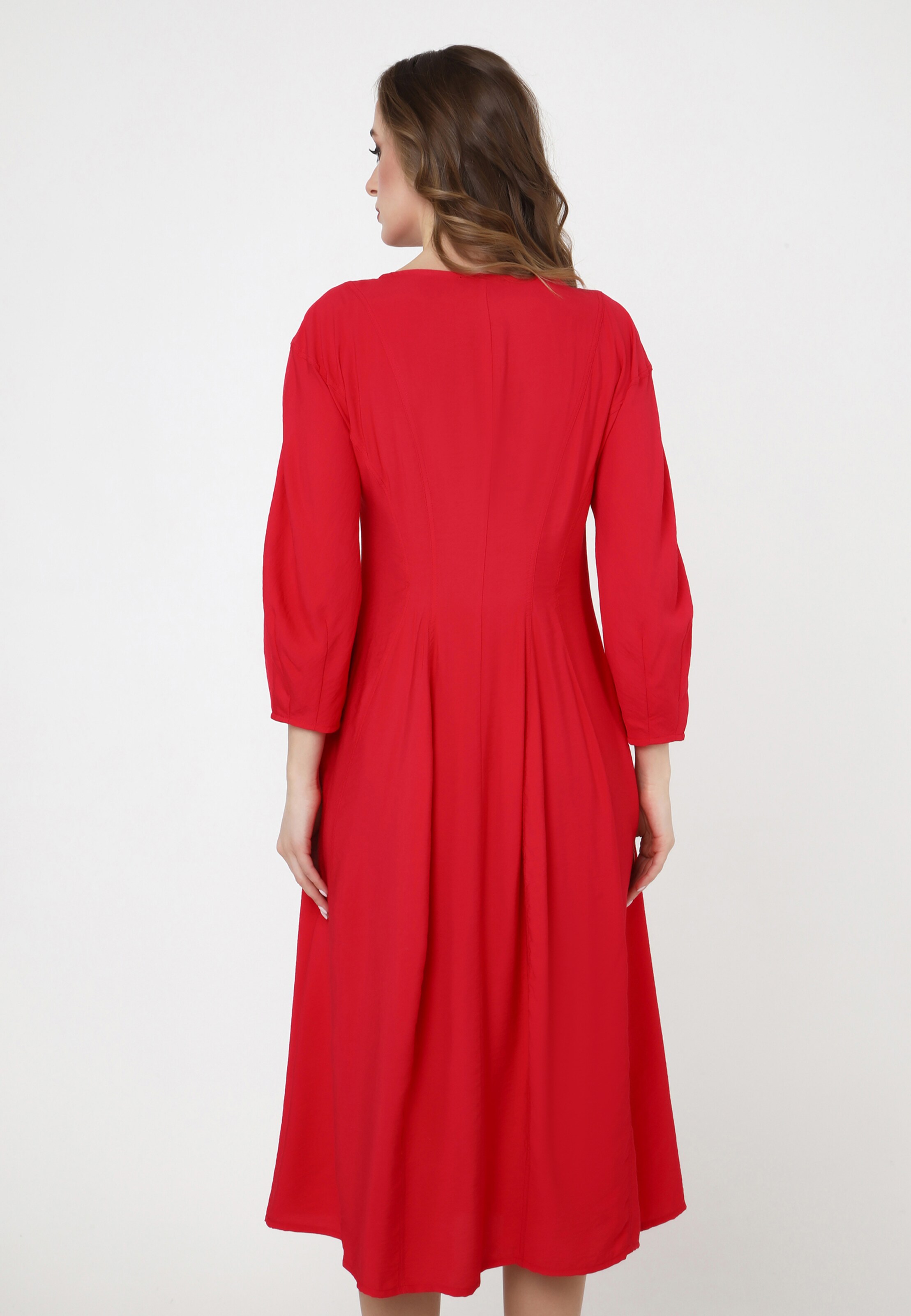 Grandes tailles Robe d’été VILDA Madam-T en Rouge 