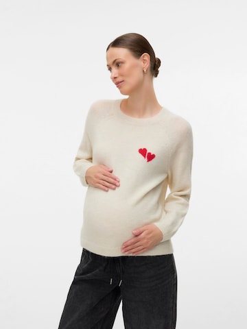 Pullover di Vero Moda Maternity in beige: frontale