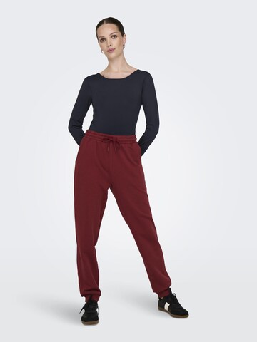 ONLY PLAY Tapered Sportbroek 'LUX' in Rood