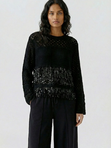 OUI Pullover in Schwarz: Vorderseite
