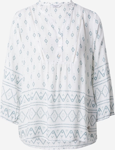 ZABAIONE Bluse 'De44steny' in S in taubenblau / weiß, Produktansicht