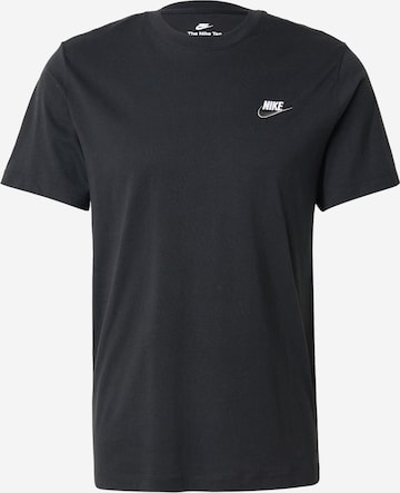 Nike SportswearRegular Fit Majica 'CLUB' - crna boja: prednji dio