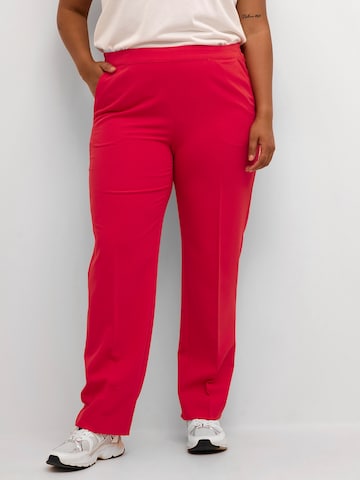 KAFFE CURVE Regular Pantalon 'Sakira' in Roze: voorkant