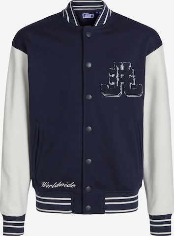 Jack & Jones Junior Between-Season Jacket 'Cole Varsity' in Blue: front