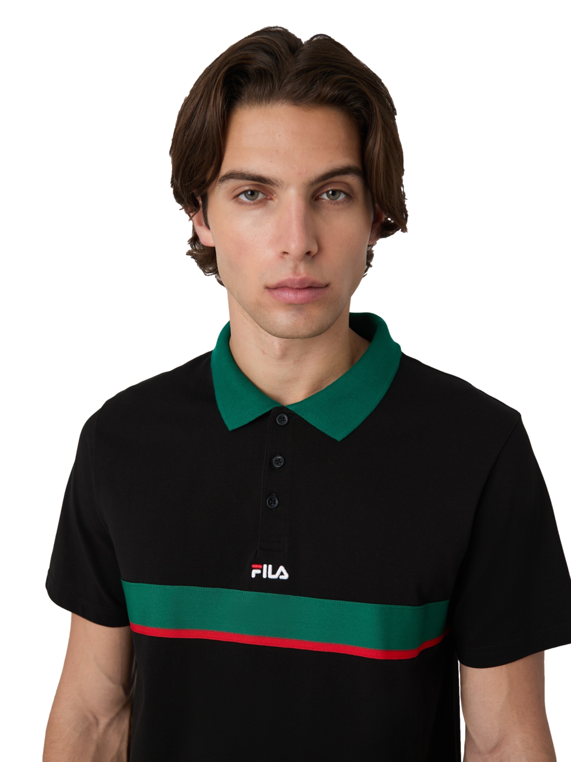 FILA Shirt 'SAGANO' in Zwart