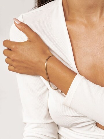 Hey Happiness Armband 'Serpent Flat'‌‌‌‌ in Gold: Vorderseite