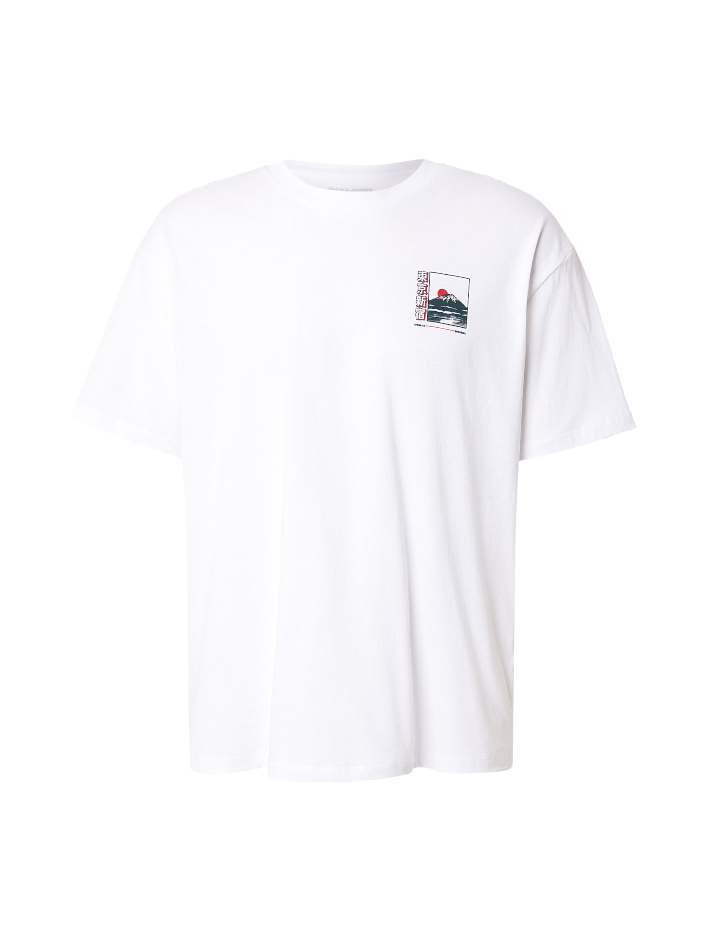 T-Shirt 'JORSHIBUYA' JACK & JONES en blanc : devant