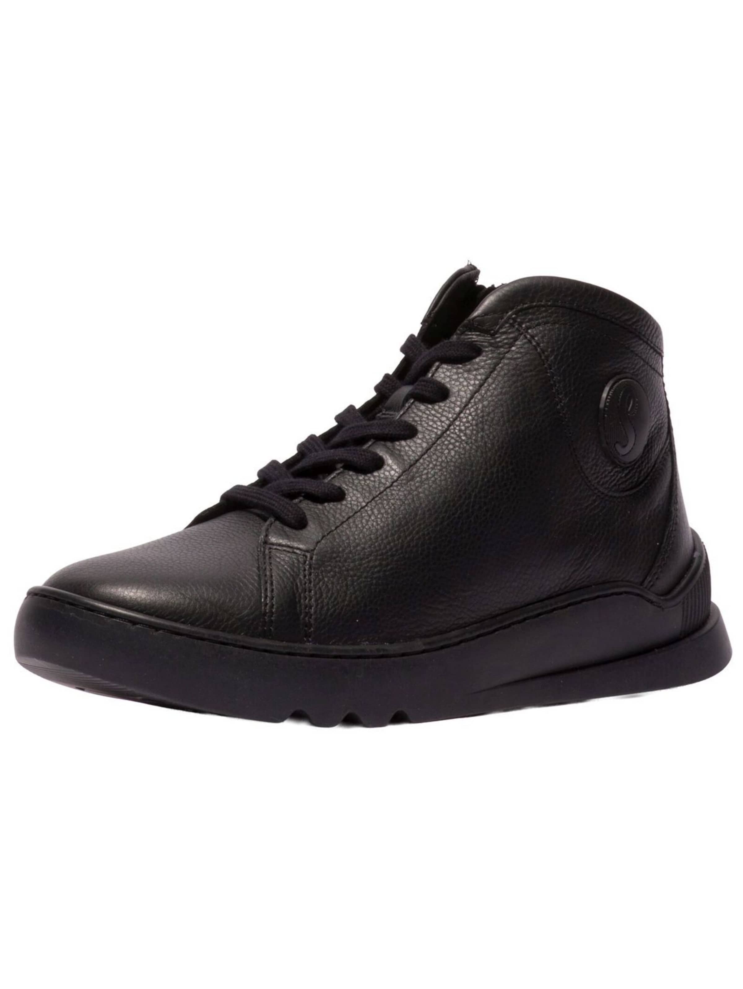 Softinos Platform trainers in Black: front
