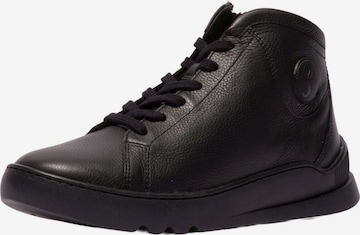 Sneaker alta di Softinos in nero: frontale