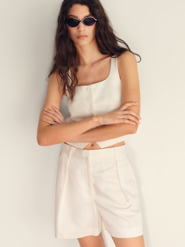 MANGO Suit vest 'MAX' in White: front
