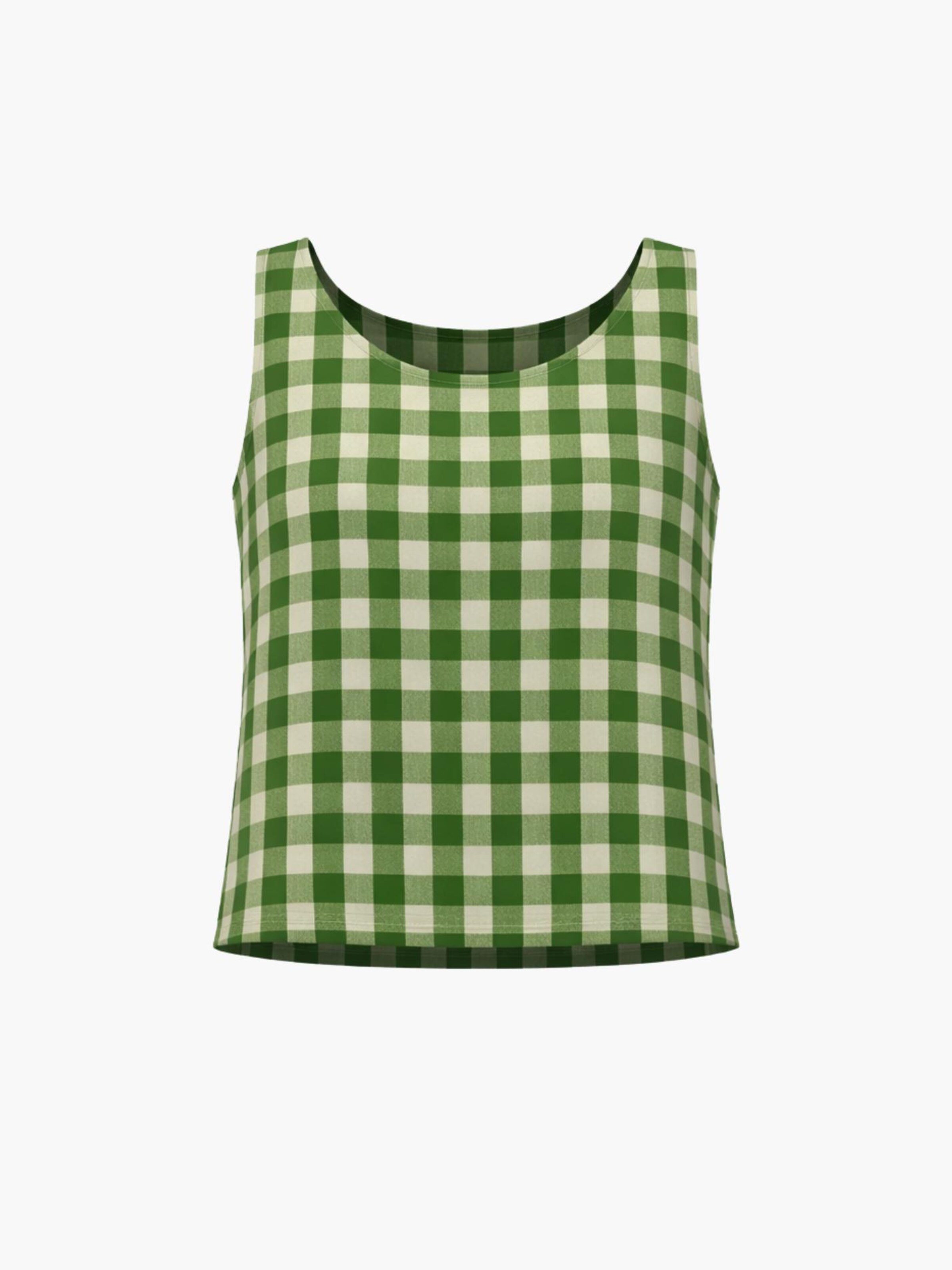 Top 'Lucia' di AmourLinen in verde: frontale