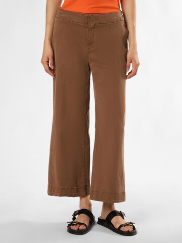 BOSS Regular Trousers 'Tahiana' in Brown: front