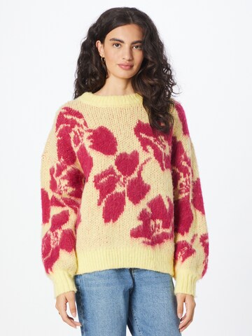 Pull-over SCOTCH & SODA en jaune : devant