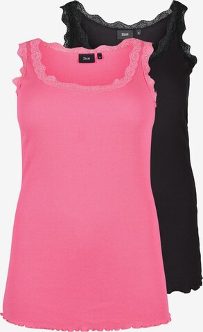 Zizzi Top 'LIV' in Pink: front