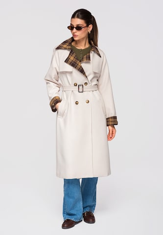 Ombre Between-seasons coat in Beige