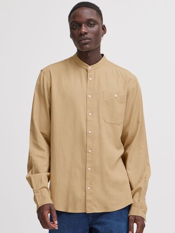BLEND Regular fit Button Up Shirt 'Bobby' in Brown: front
