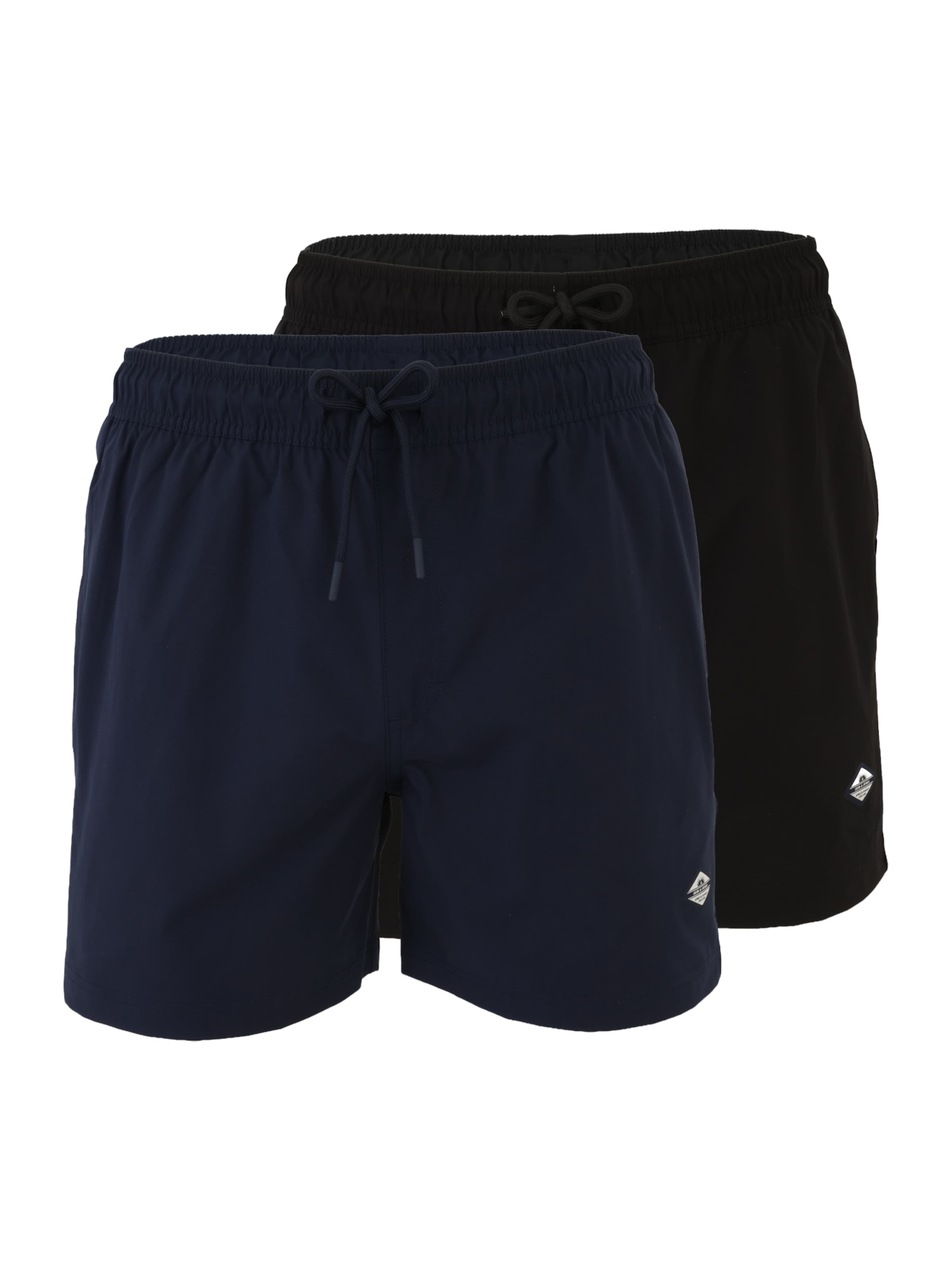 JACK & JONES Zwemshorts 'JPSTMAUI TROPIC' in Blauw: voorkant