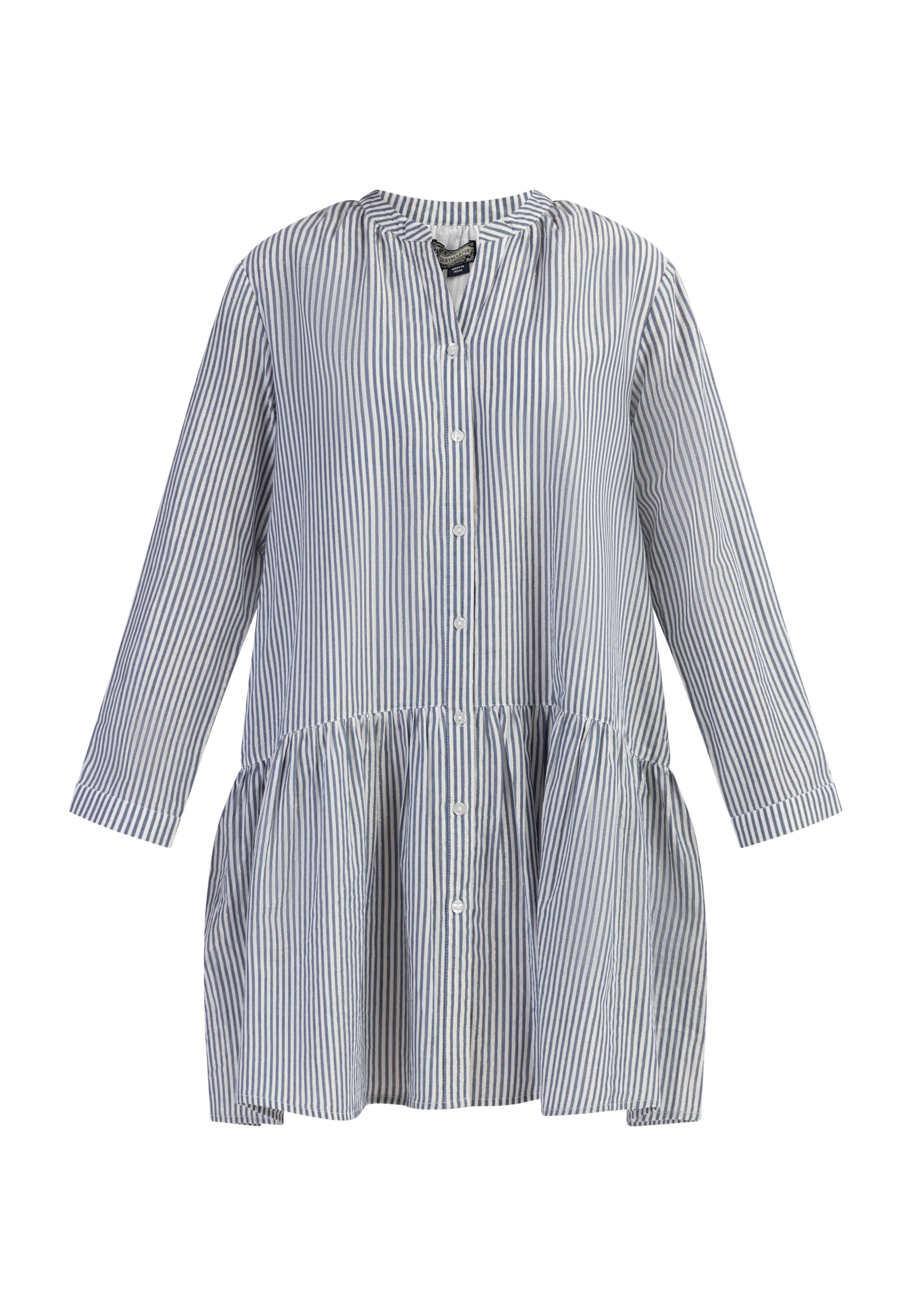 DreiMaster Vintage - Vestido camisero 'Bridgeport' en azul: frente