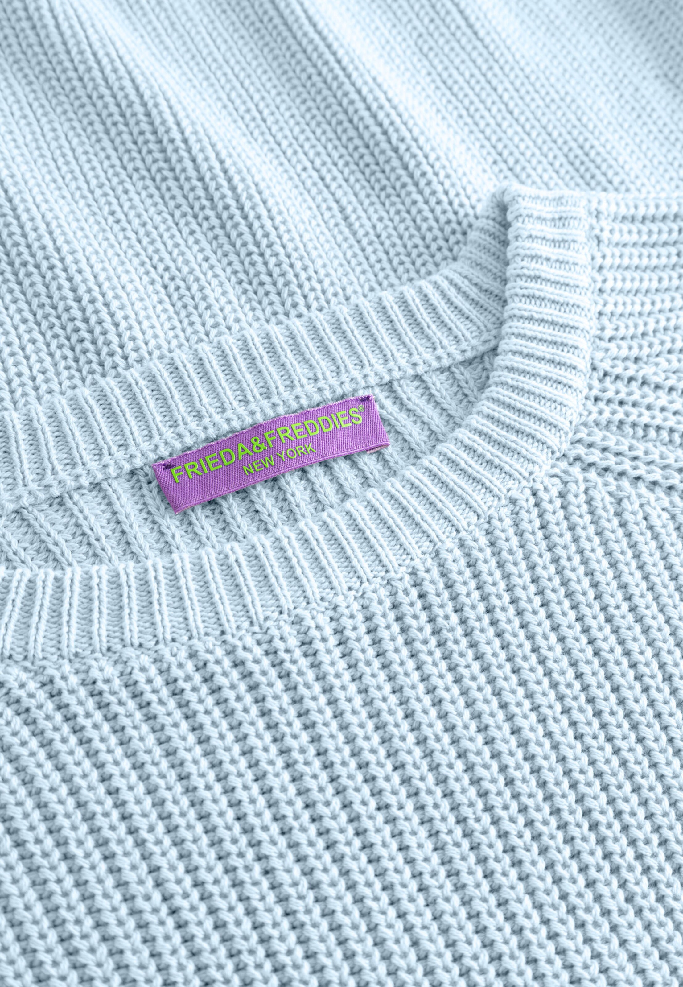 Frieda & Freddies NY Strickpullover Pullover in Blau