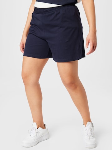 ONLY Carmakoma Normální Kalhoty 'APRIL' – modrá: přední strana
