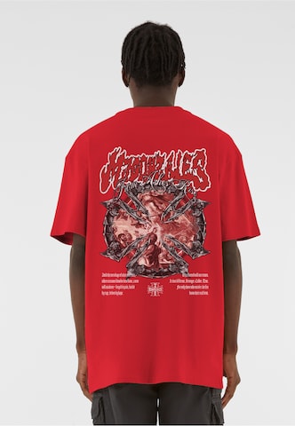 Maglietta 'Ornament of Ashes' di MJ Gonzales in rosso: frontale