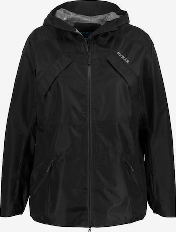 Ulla Popken Weatherproof jacket in Black: front