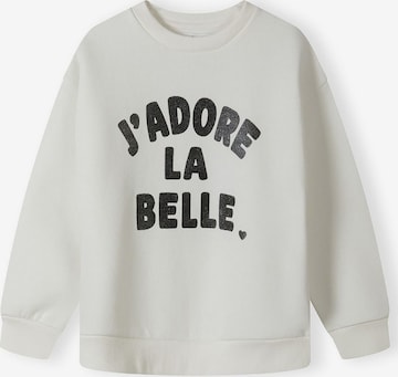 Sweat-shirt MINOTI en blanc : devant