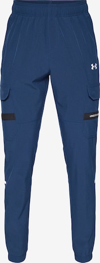 Sportinės kelnės 'Tech Utility' iš UNDER ARMOUR, spalva – tamsiai mėlyna jūros spalva / balta, Prekių apžvalga