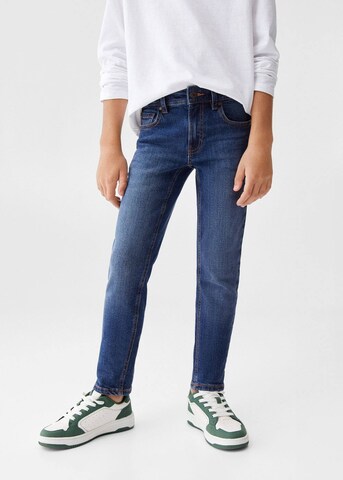 MANGO KIDS Slimfit Jeans in Blauw: voorkant