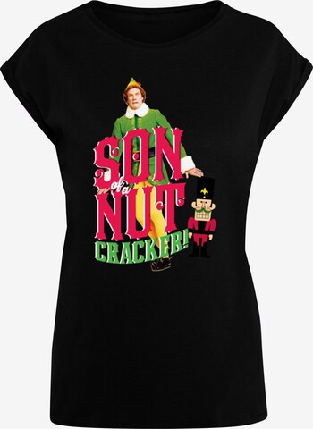 ABSOLUTE CULT Shirt 'Elf - Nutcracker' in Zwart: voorkant