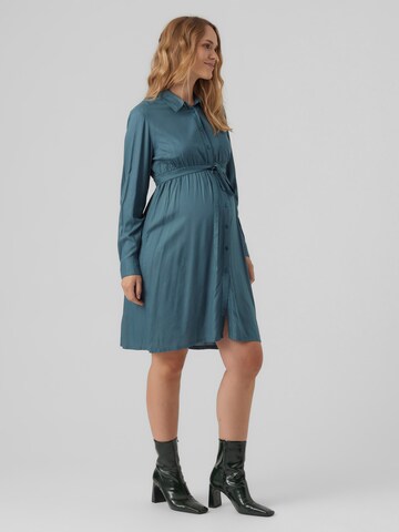 MAMALICIOUS Shirt Dress 'Ercur' in Green