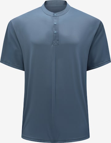 YOUTHUP Shirt 'Leibfrei' in Blue: front