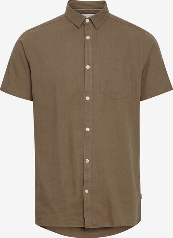 !Solid - Ajuste estrecho Camisa 'Allan' en marrón: frente