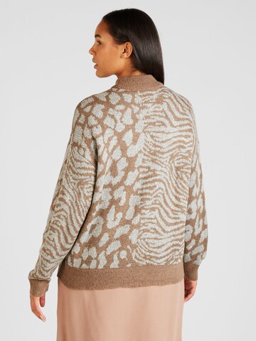 Vero Moda Curve Pulóver 'VERA' - barna