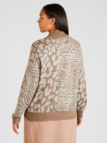 Vero Moda Curve Sweater 'VERA' in Brown